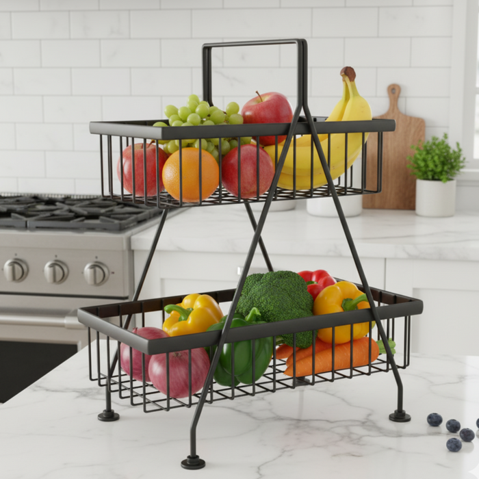 FRESO 2-Tier Fruit & Vegetable Basket