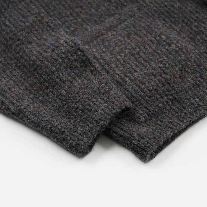 Frizmworks Brushed Wool Round Cardigan - Brown