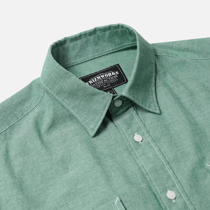 Frizmworks Cigarette Pocket Chambray Shirt - Green