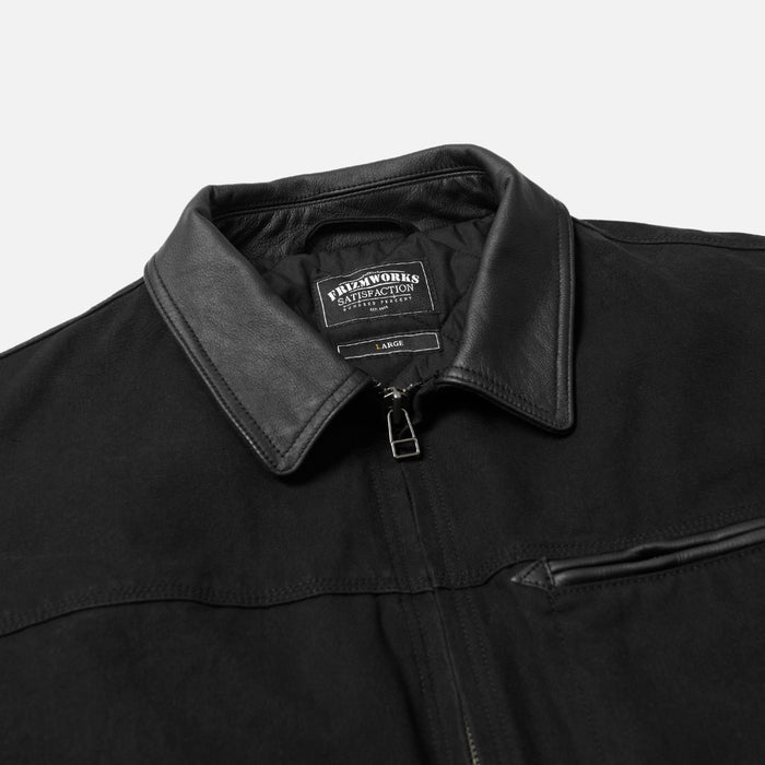 Frizmworks Heavy Canvas Destroyed Work Jacket - Black