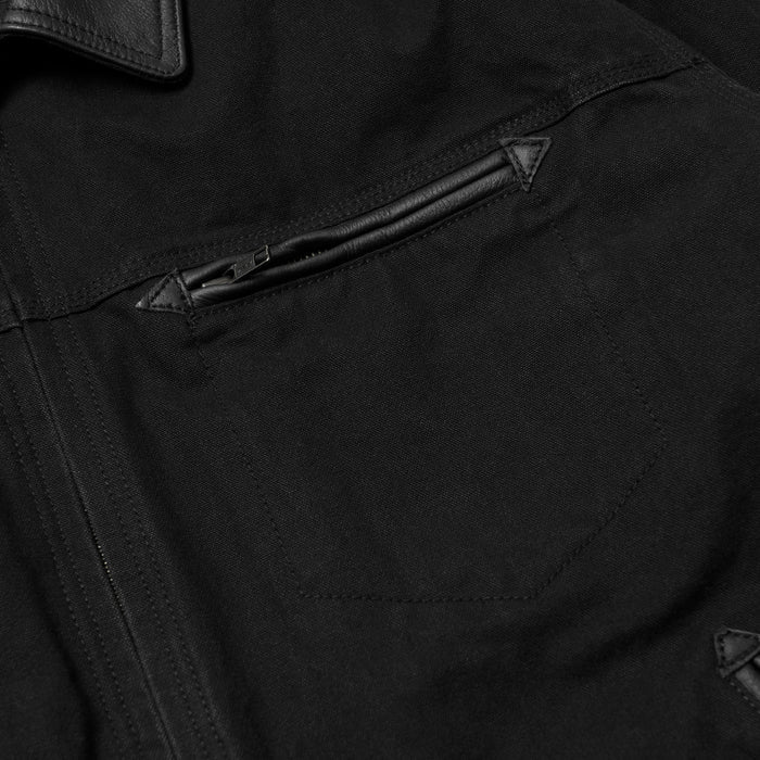 Frizmworks Heavy Canvas Destroyed Work Jacket - Black