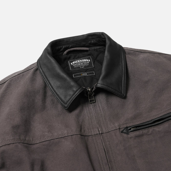 Frizmworks Heavy Canvas Destroyed Work Jacket - Mud