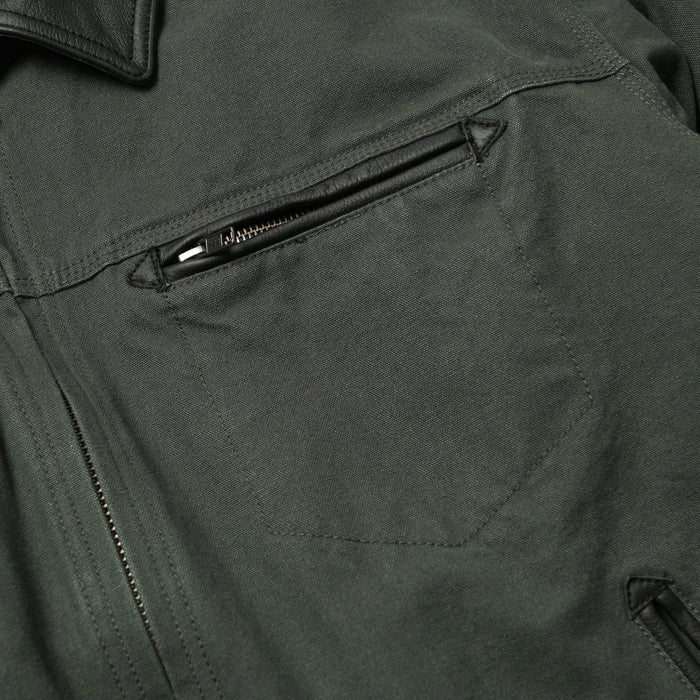 Frizmworks Heavy Canvas Destroyed Work Jacket - Olive