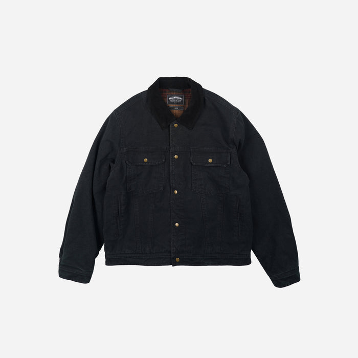 Frizmworks Heavy Canvas Storm Trucker Jacket - Black