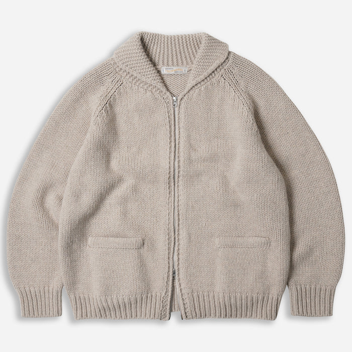 Frizmworks Heavy Cowichan Zip Cardigan - Oatmeal