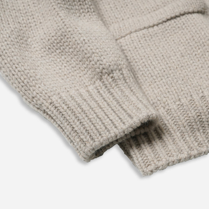 Frizmworks Heavy Cowichan Zip Cardigan - Oatmeal