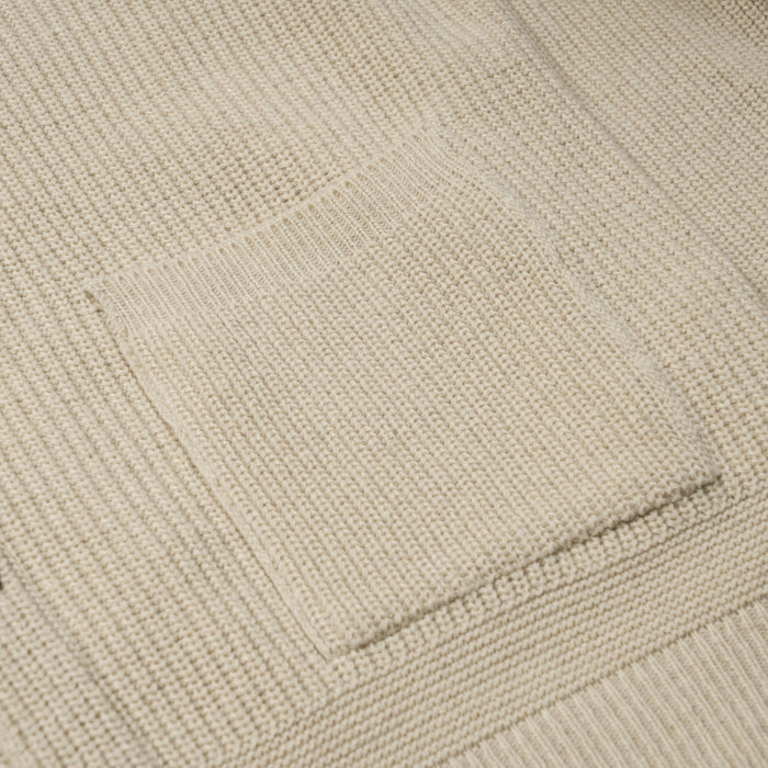 Frizmworks Heavy Wool Round Cardigan - Cream