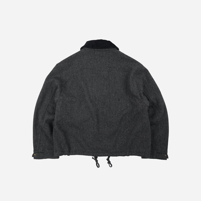 Frizmworks Herringbone Wool Hunting Jacket - Grey Black
