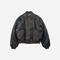 Frizmworks Lambskin Flight Jacket - Washed Brown