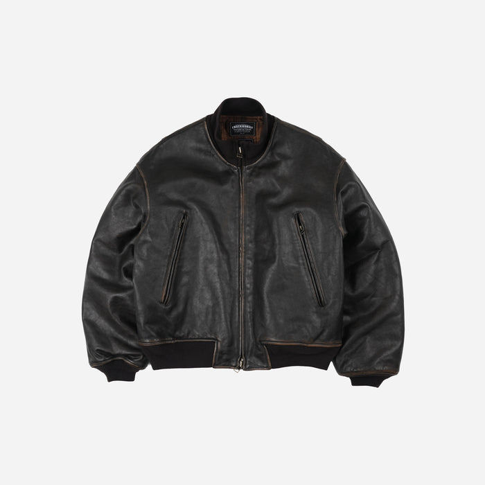 Frizmworks Patina Cowhide Tanker Jacket - Washed Brown