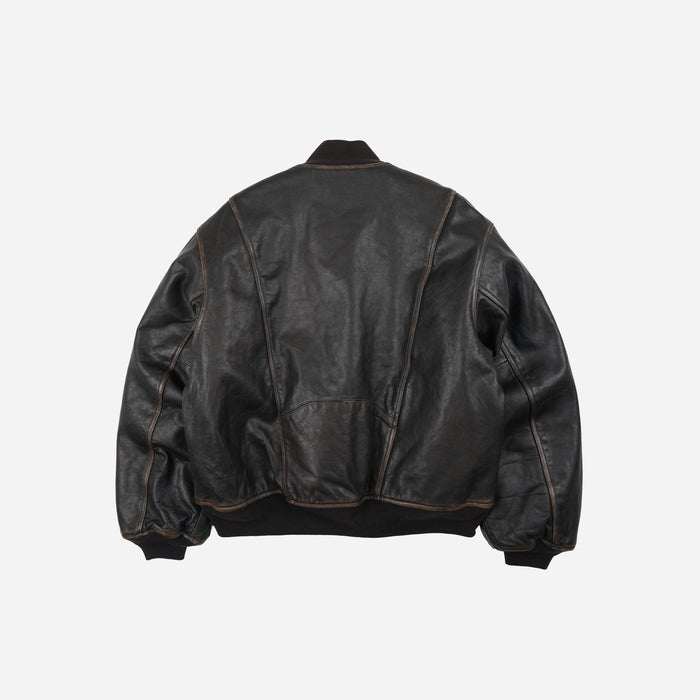 Frizmworks Patina Cowhide Tanker Jacket - Washed Brown