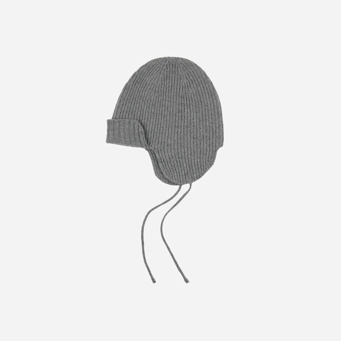 Frizmworks Wool Earflap Knit Beanie - Grey