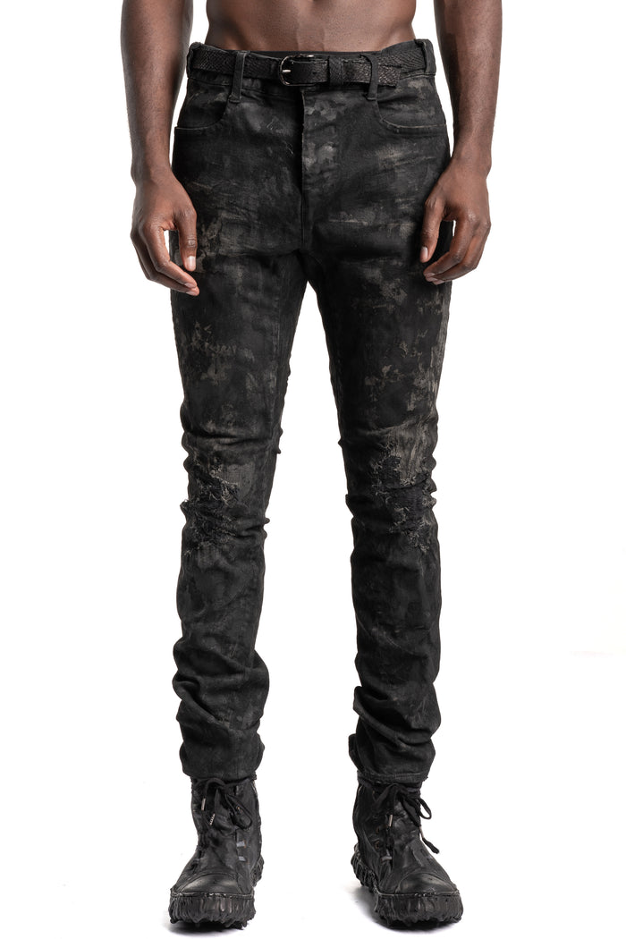 D.Hygen | SS26 - Garment-Dyed Stretch Denim Straight Slim Pants, ST107-0426S