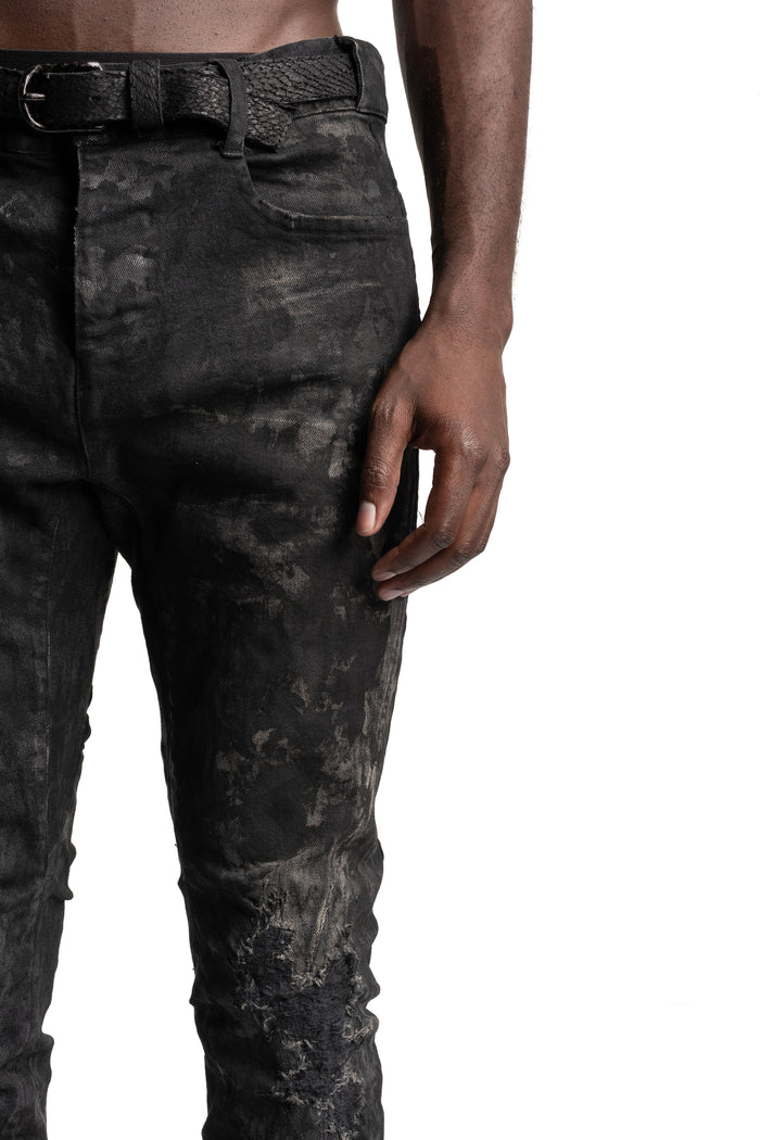 D.Hygen | SS26 - Garment-Dyed Stretch Denim Straight Slim Pants, ST107-0426S