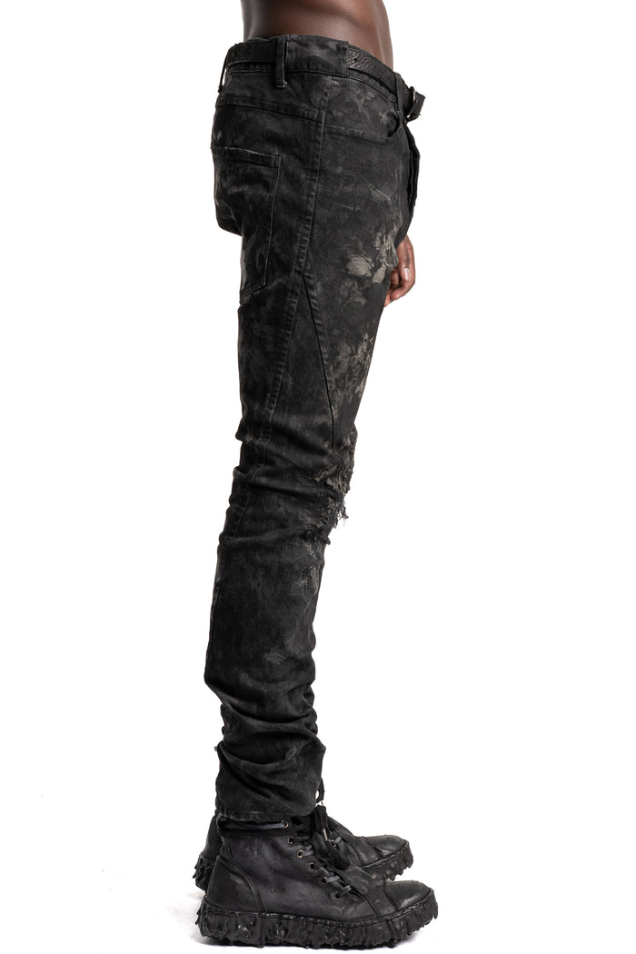 D.Hygen | SS26 - Garment-Dyed Stretch Denim Straight Slim Pants, ST107-0426S