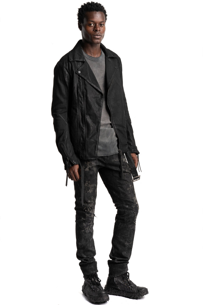 D.Hygen | SS26 - Garment-Dyed Stretch Denim Straight Slim Pants, ST107-0426S