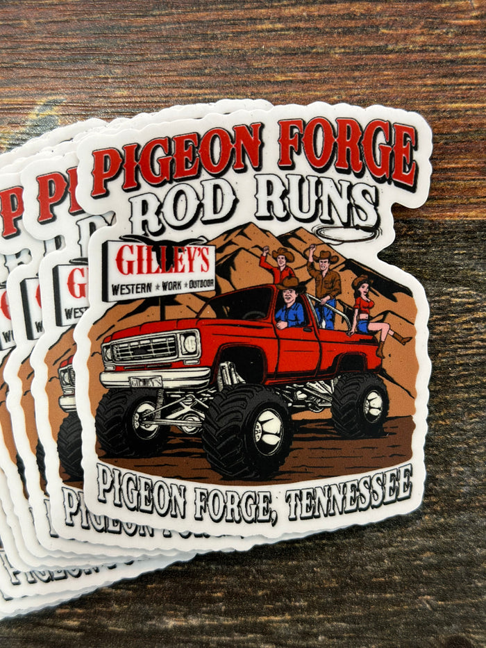 Gilley's Rod Runs Stickers