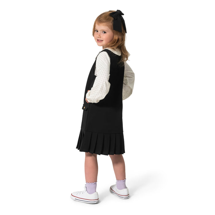 Girls' Dress, Top And Bow Set