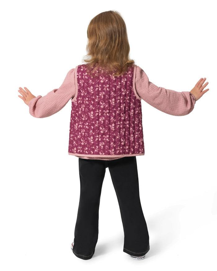 Girls' Top, Pant And Vest Set