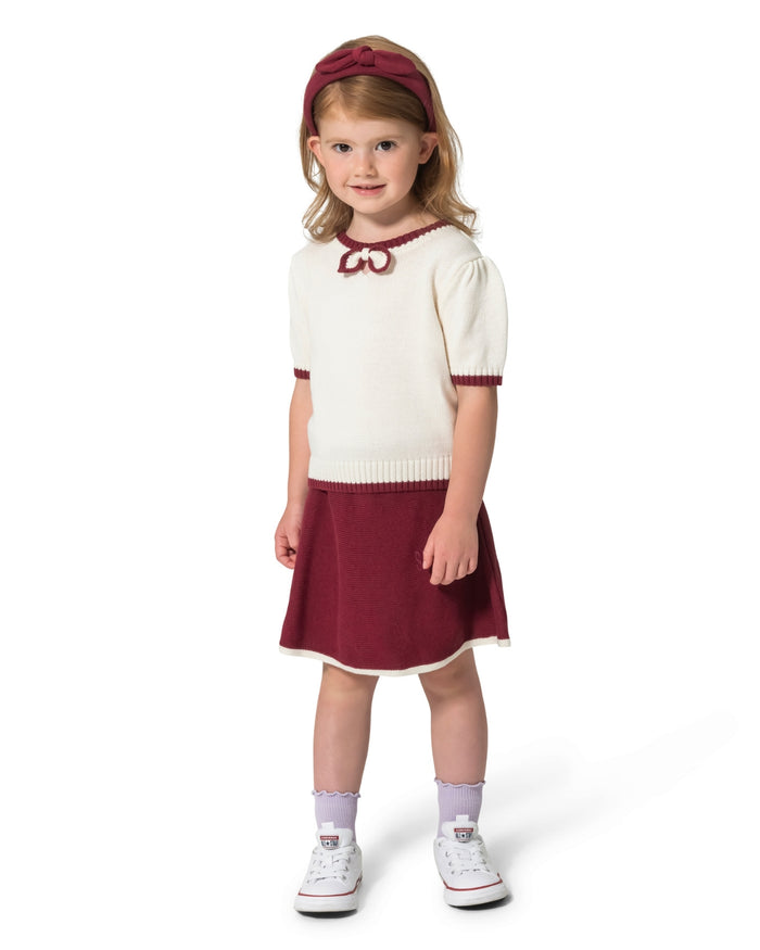 Girls' Top, Skirt And Headband Set