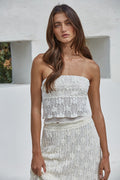 Gisele Floral Lace Tube Top