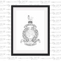 Globe & Laurel - Charles III - INDIGO ZULU INK