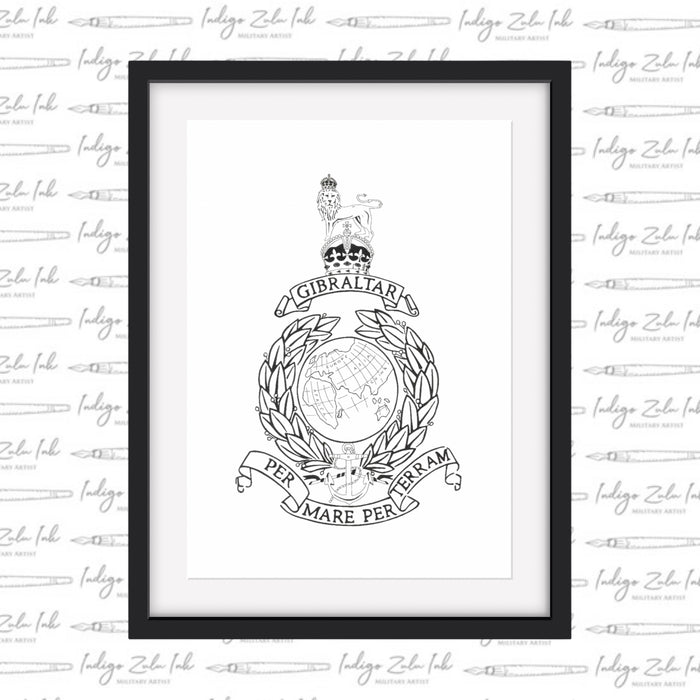 Globe & Laurel - Charles III - INDIGO ZULU INK