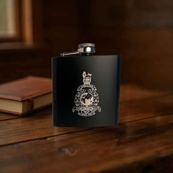 Globe & Laurel Black Hip Flask