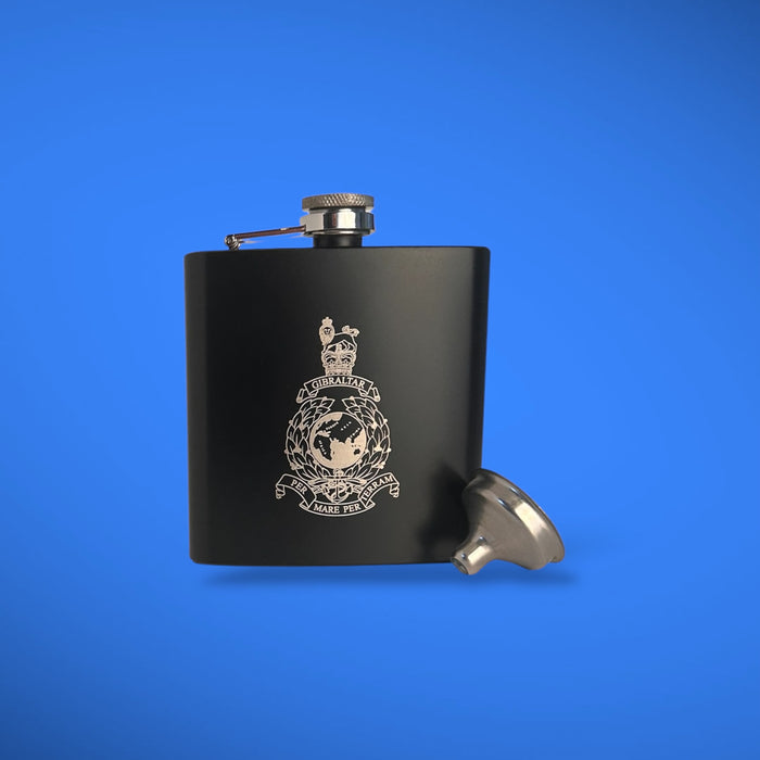 Globe & Laurel Black Hip Flask