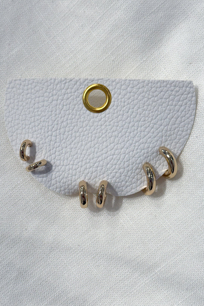 Gold Hoop Trio, adeline boutique, dallas boutique, boutique