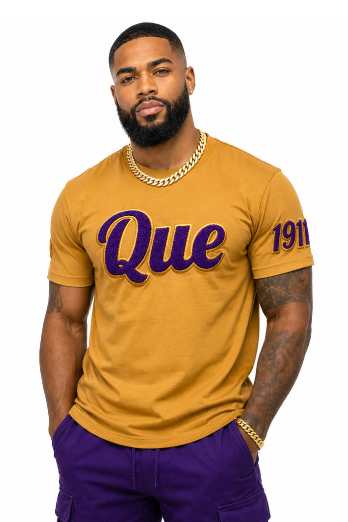 Gold Que 1911 Sleeve Chenille Tee