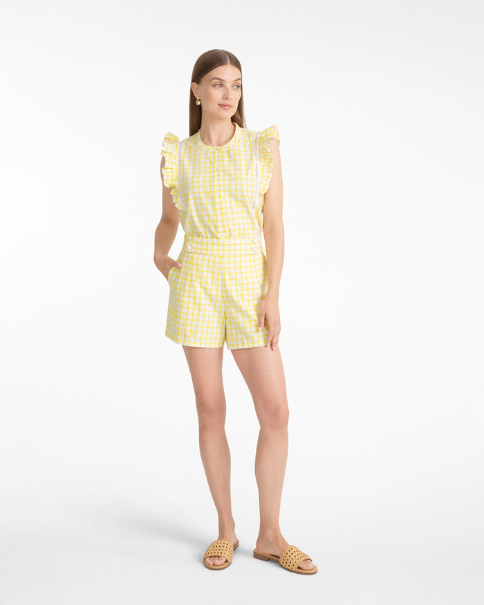 Grid Print Short