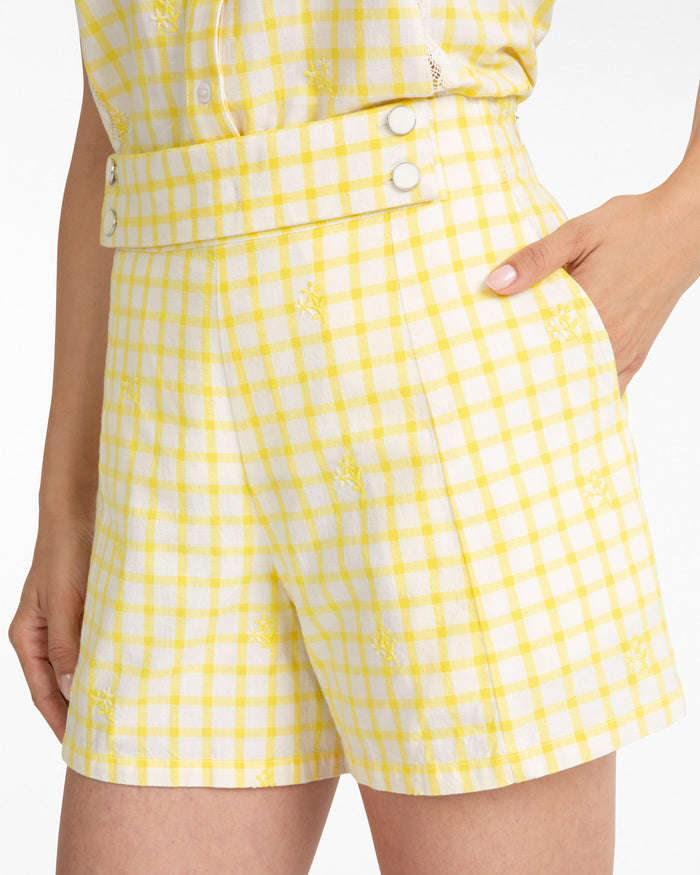 Grid Print Short