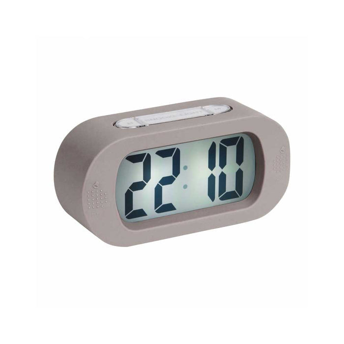 Karlsson Gummy Digital Alarm Clock - Warm Grey | Koop.co.nz