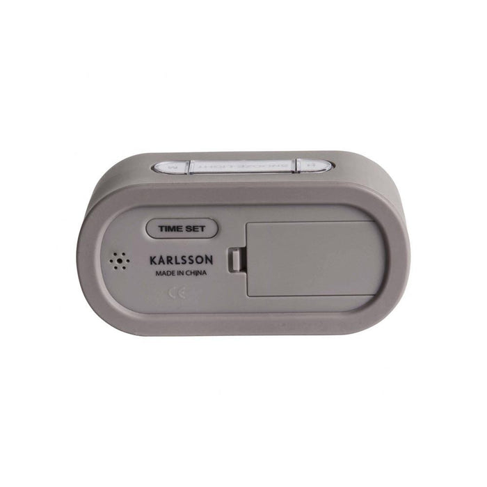 Karlsson Gummy Digital Alarm Clock - Warm Grey | Koop.co.nz