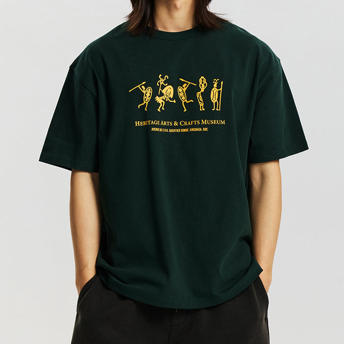 HACM SOUVENIR HALF T-SHIRT - GREEN
