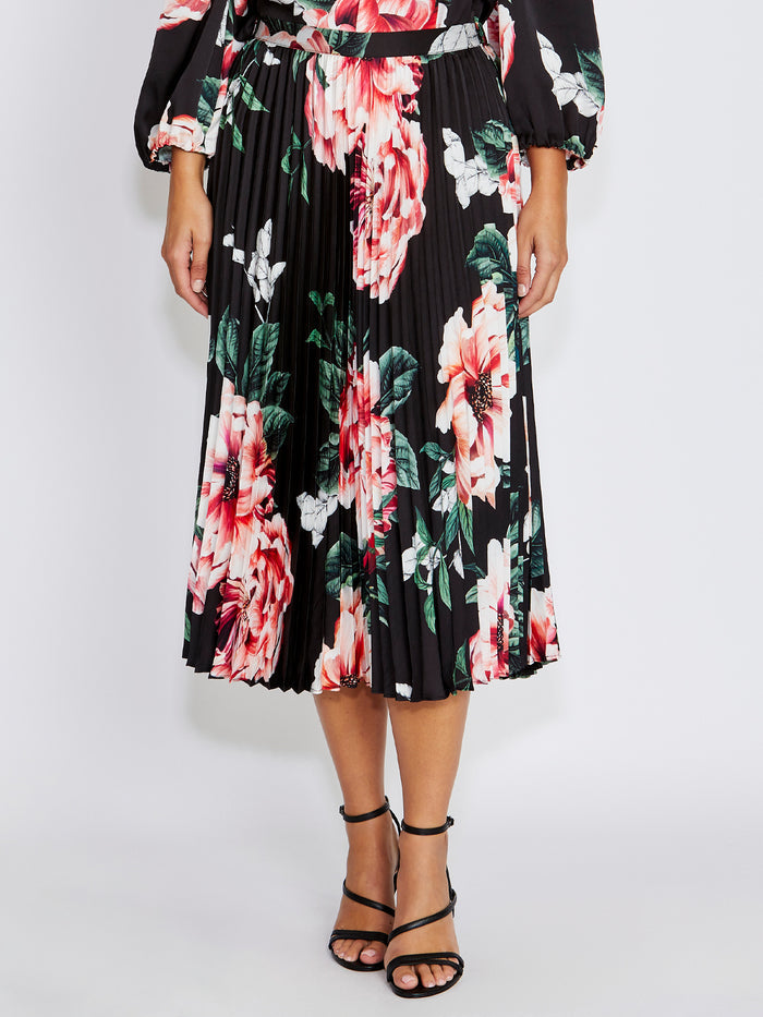 Hadley Floral Pleated Skirt