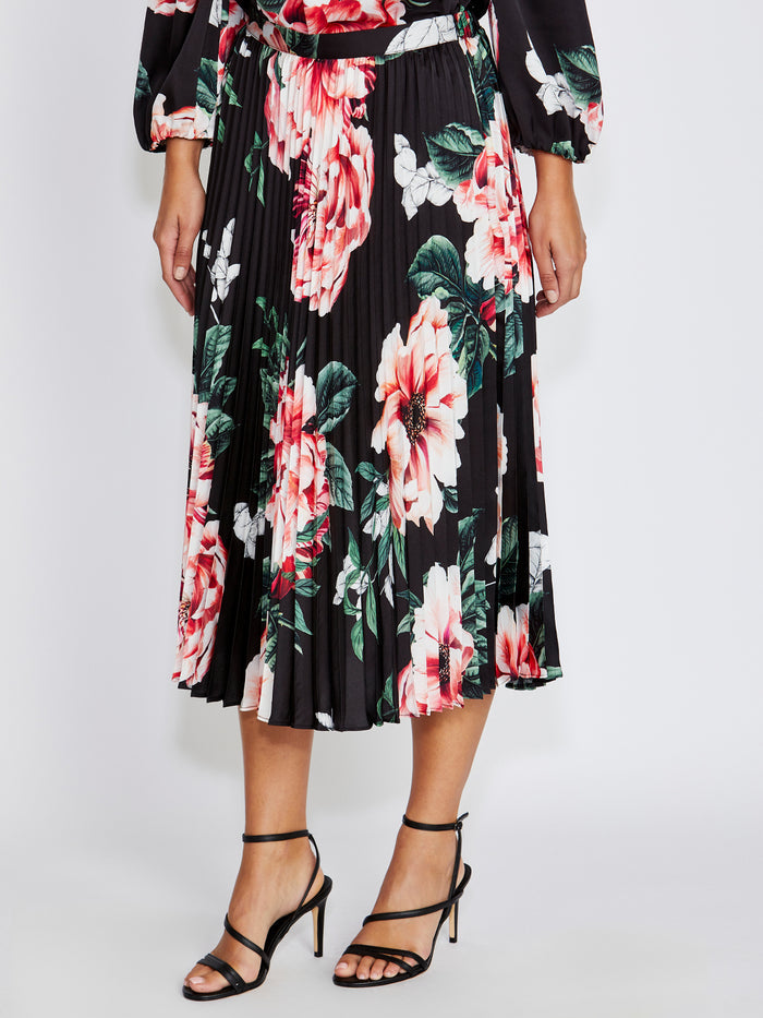 Hadley Floral Pleated Skirt