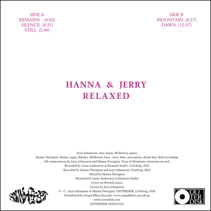 Hanna & Jerry - Relaxed (LP)