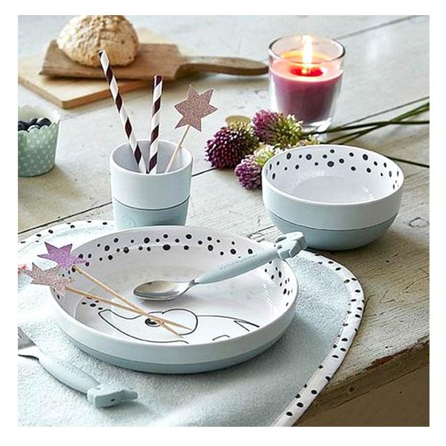Done By Deer Happy Dots Yummy Bowl – Blue | Koop.co.nz