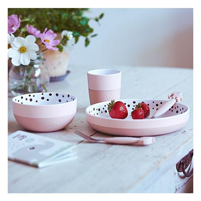 Done By Deer Happy Dots Yummy Bowl – Powder | Koop.co.nz
