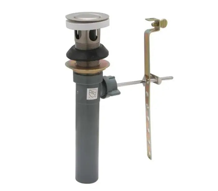 Heavy Duty Brushed Nickel Bathroom Popup Drain with Lift Rod
