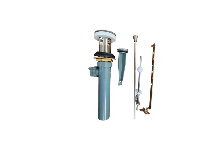 Heavy Duty Brushed Nickel Bathroom Popup Drain with Lift Rod