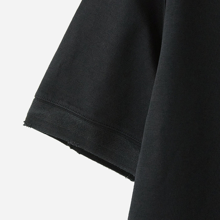 HENRY NECK T-SHIRT - BLACK