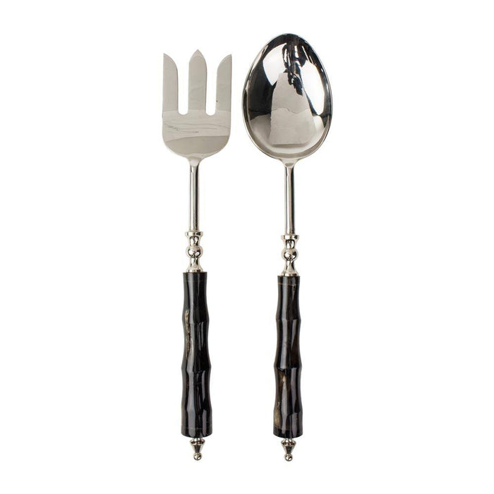 Le Monde Horn & Stainless Steel Serving Set | Koop.co.nz