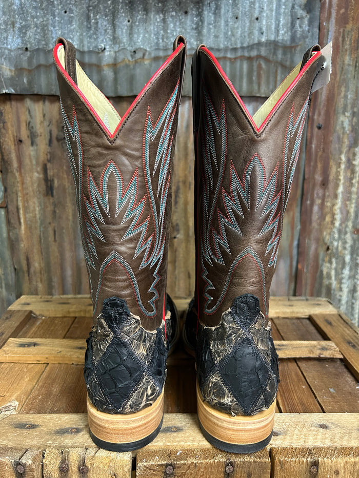 Horse Power Black Toasted Big Bass Western Boots