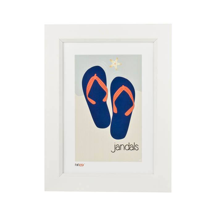 Pint Size Jandals Print (A4) | Koop.co.nz