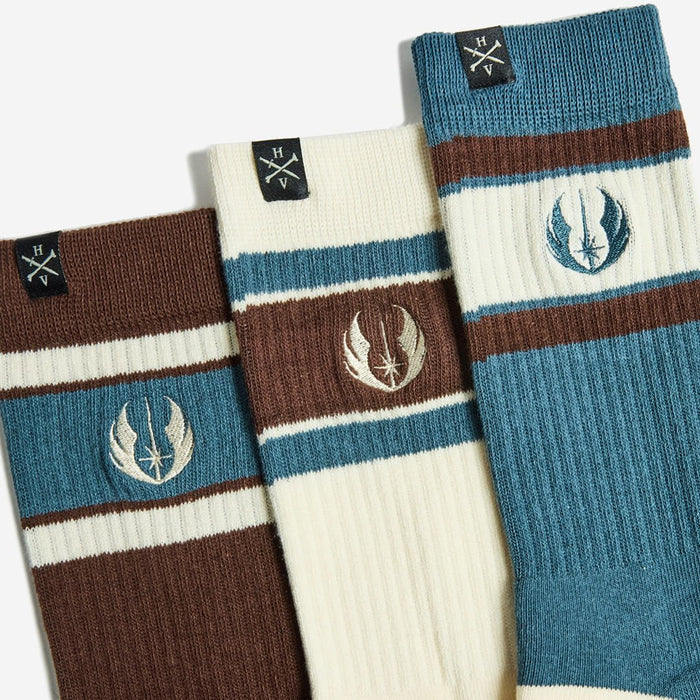Jedi Ribbed Crew Sock Set - Heroes & Villains-Star Wars-Socks