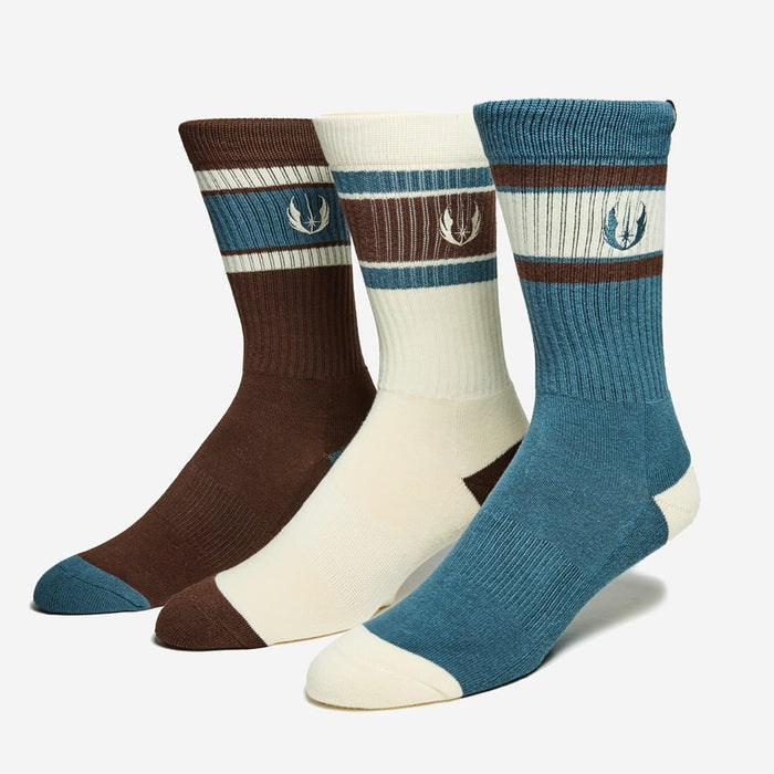 Jedi Ribbed Crew Sock Set - Heroes & Villains-Star Wars-Socks