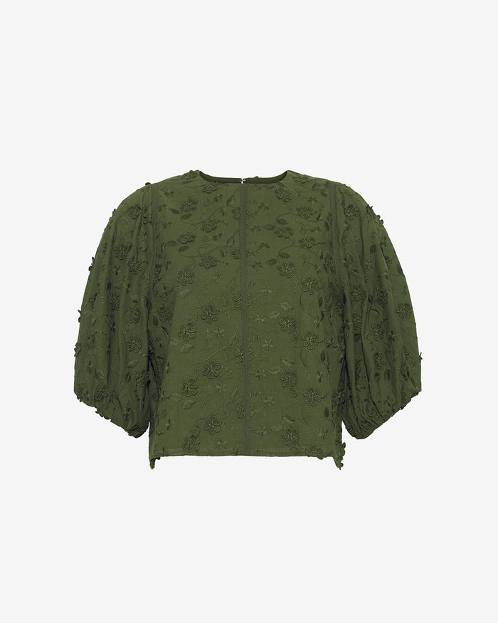 Jess Top in Embroidered Floral